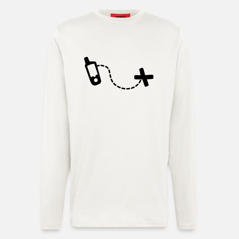 Geocaching - Langarmshirt - made by SPREAD  - OFF WHITE