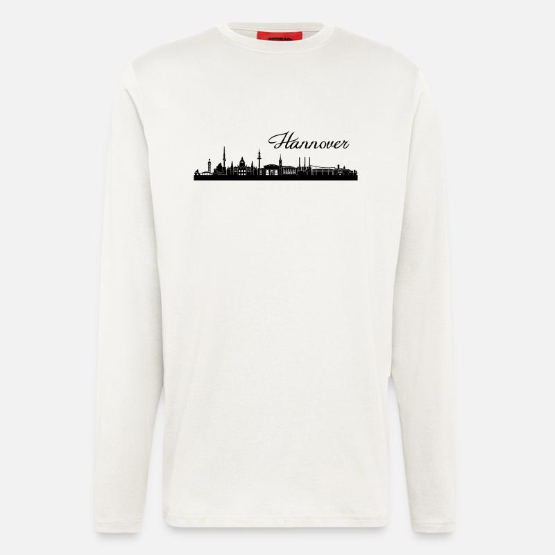 Hannoveraner Skyline - Langarmshirt - made by SPREAD  - OFF WHITE