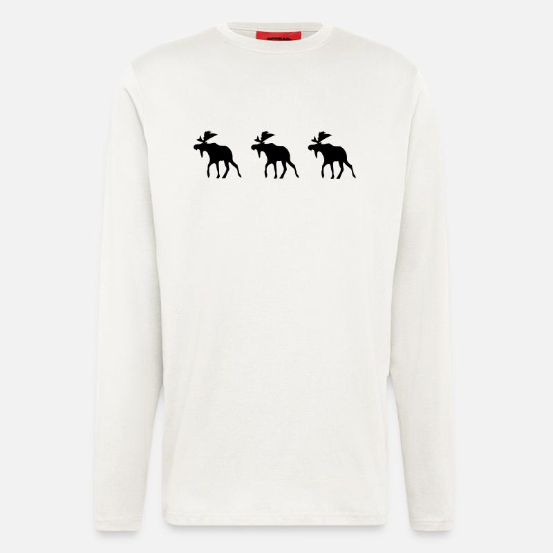 three elk - Longsleeve - made by SPREAD  - OFF WHITE