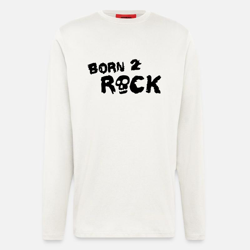 born_2_rock_1c - Langarmshirt - made by SPREAD  - OFF WHITE