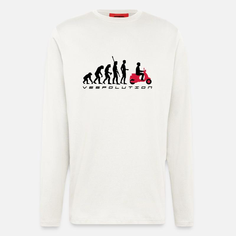 vespolution evolution__b_2c - Manches longues bio décontracté fabriqué en UE - OFF WHITE