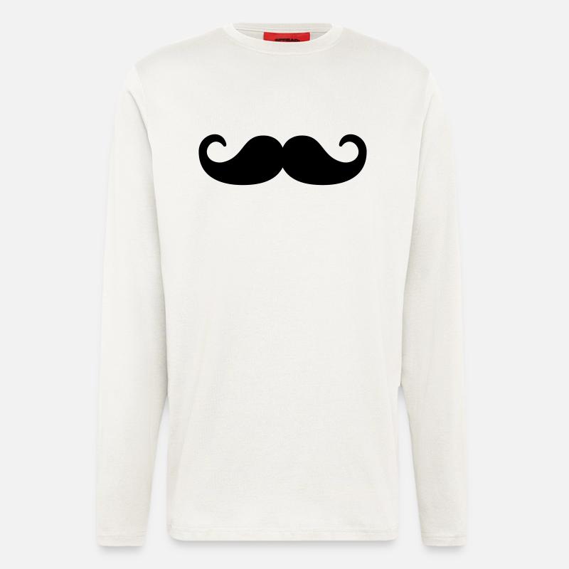 Mustache - Langarmshirt - made by SPREAD  - OFF WHITE