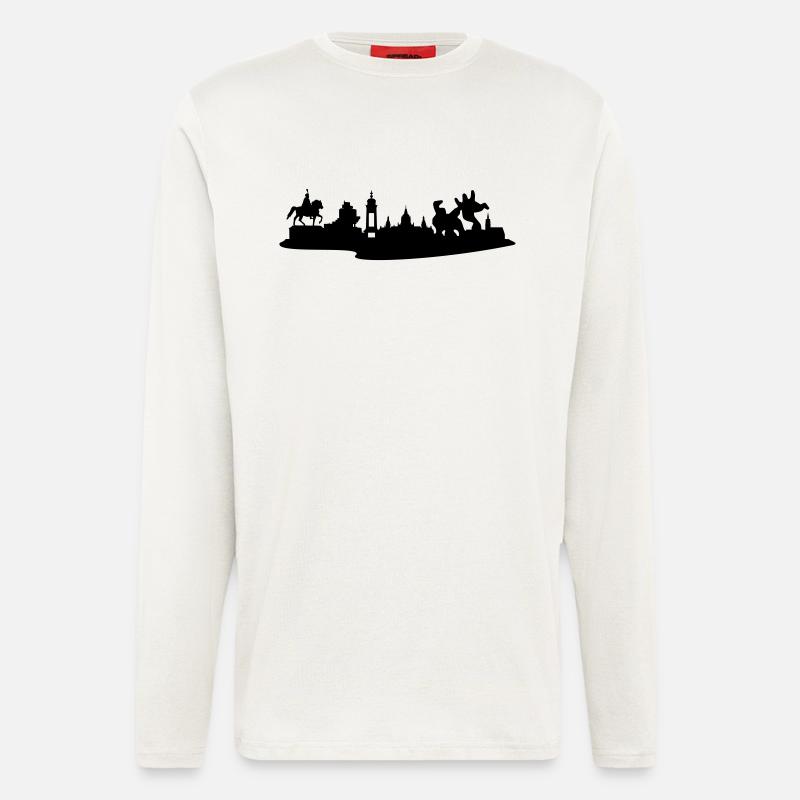 Hannover // Skyline // Silhouette // Skylineshirt - Langarmshirt - made by SPREAD  - OFF WHITE