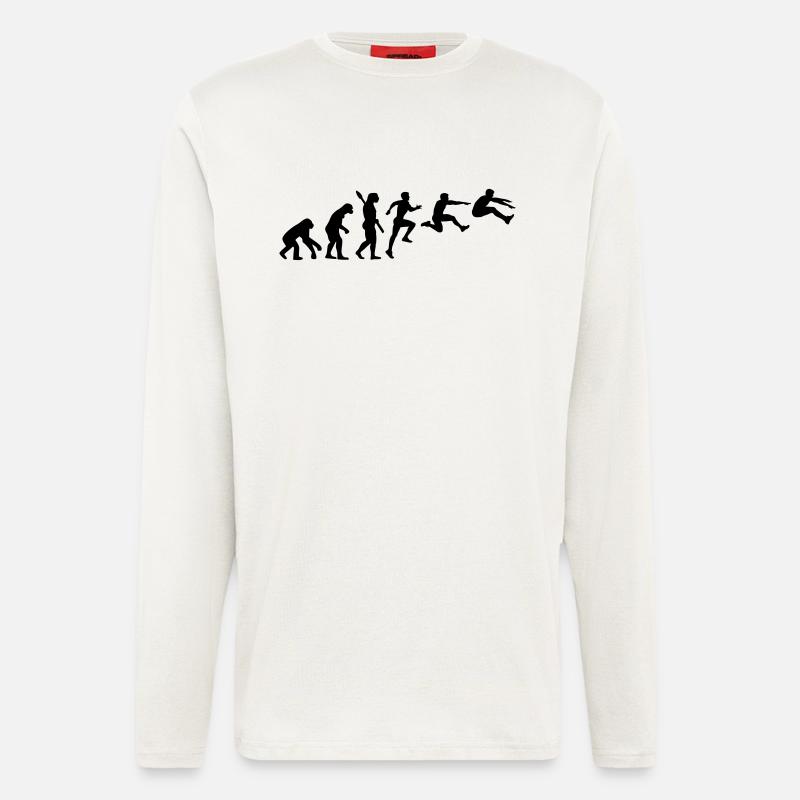 Evolution Long jump - Longsleeve - made by SPREAD  - OFF WHITE