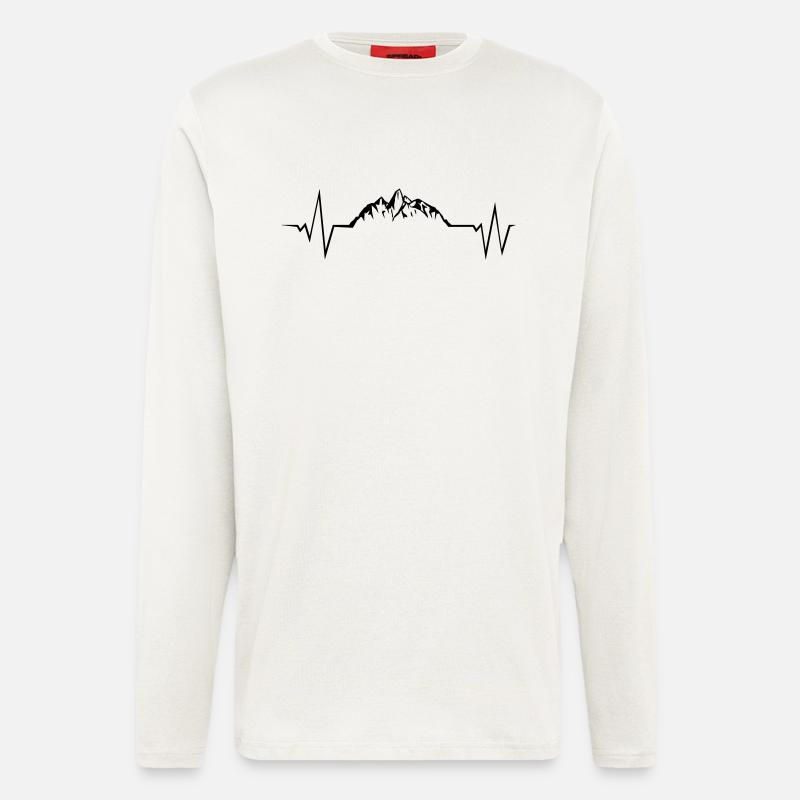 mountains puls - Langarmshirt - made by SPREAD  - OFF WHITE