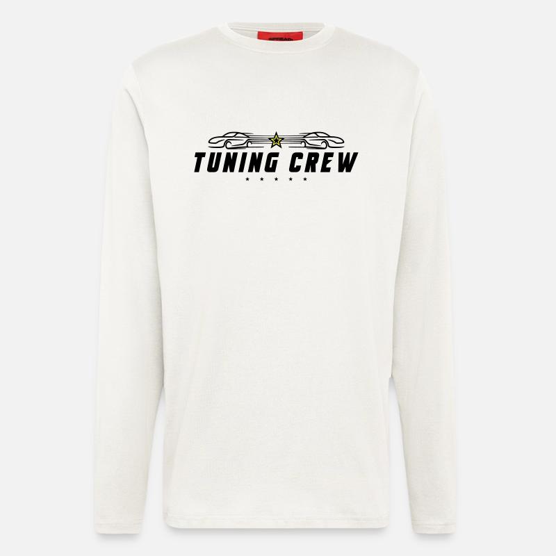 Tuning Crew Auto - Langarmshirt - made by SPREAD  - OFF WHITE