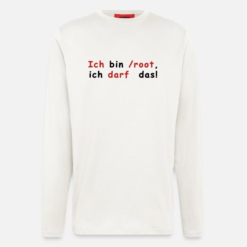 Root Linux - Langarmshirt - made by SPREAD  - OFF WHITE