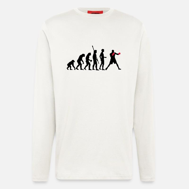 evolution_boxen_b_2c - Longsleeve - made by SPREAD  - OFF WHITE