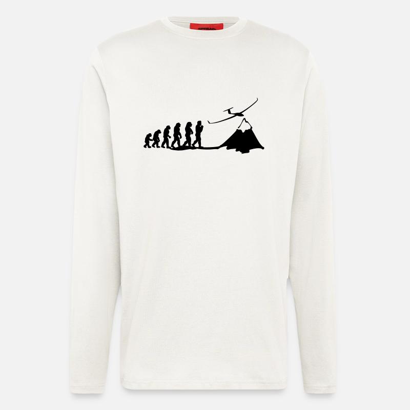 segelflug evolution - Langarmshirt - made by SPREAD  - OFF WHITE