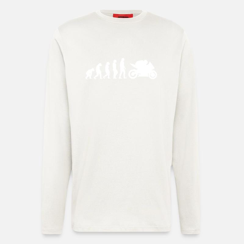 Motorcycle Evolution - Longsleeve - made by SPREAD  - OFF WHITE