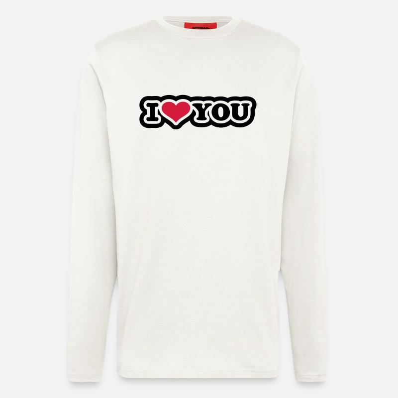 I love you - Langarmshirt - made by SPREAD  - OFF WHITE