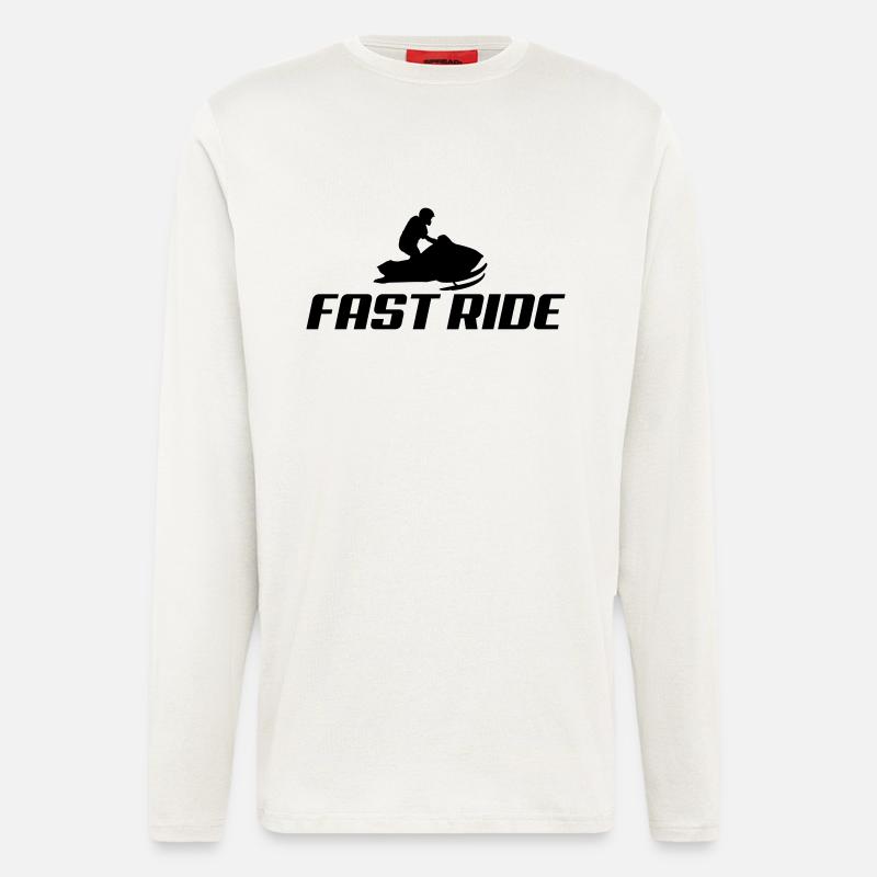 snowmobile2 - Langarmshirt - made by SPREAD  - OFF WHITE