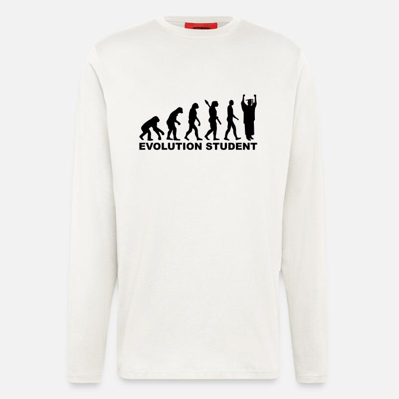 Evolution Student - Longsleeve - made by SPREAD  - OFF WHITE