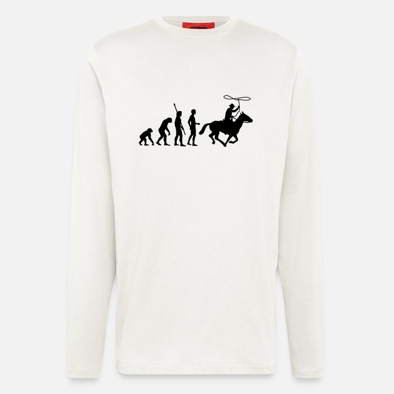 evolution_cowboy - Langarmshirt - made by SPREAD  - OFF WHITE