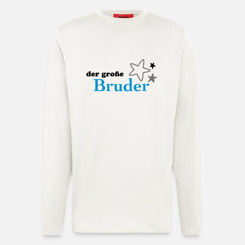 Der große Bruder - Langarmshirt - made by SPREAD  - OFF WHITE