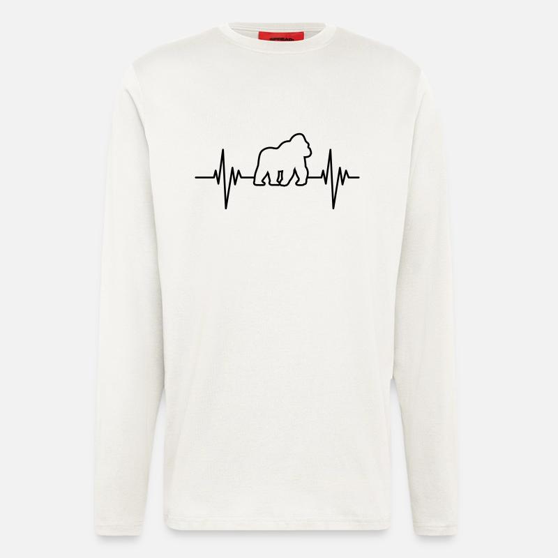 Gorilla Pulse - Longsleeve - made by SPREAD  - OFF WHITE