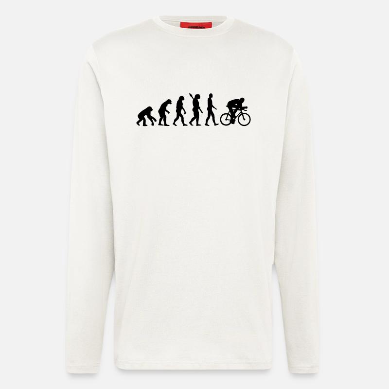 Evolution cycling - Longsleeve - made by SPREAD  - OFF WHITE