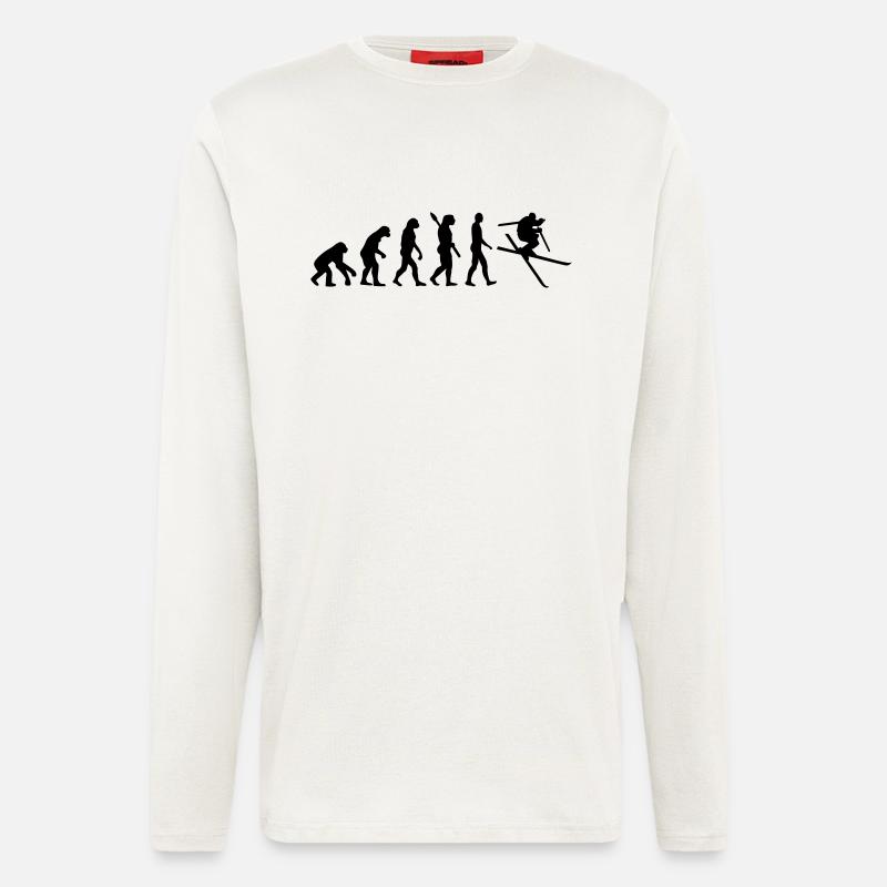 Evolution Ski - Longsleeve - made by SPREAD  - OFF WHITE