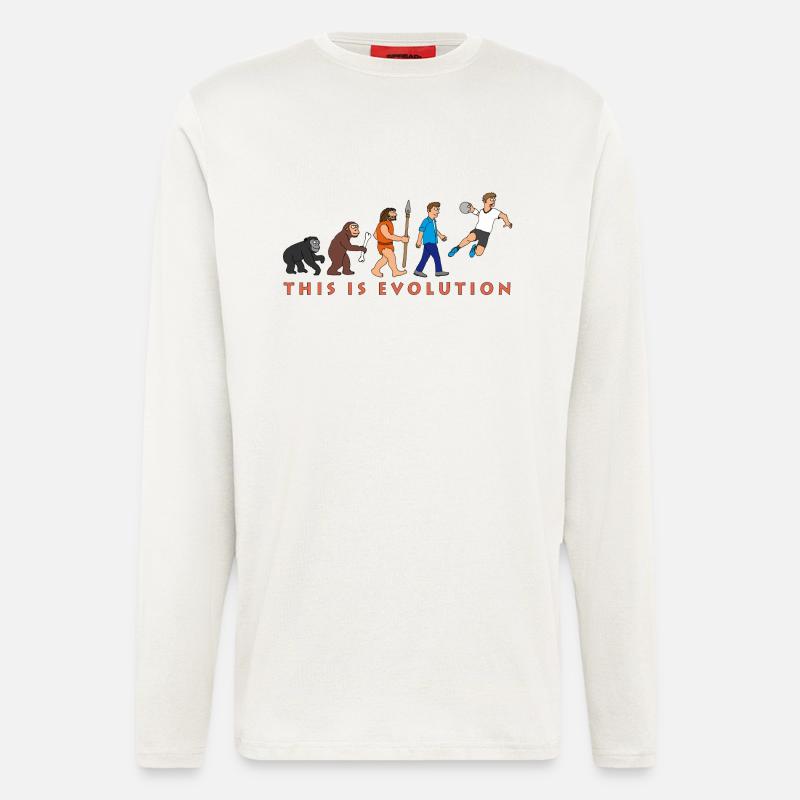 evolution_handball_comic_122012_c - Longsleeve - made by SPREAD  - OFF WHITE