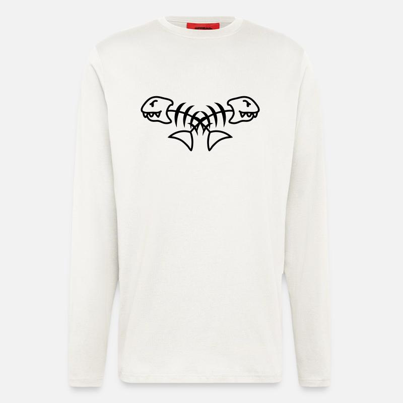 Fishs - Langarmshirt - made by SPREAD  - OFF WHITE