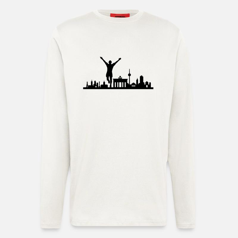 Berlin Jogger - Langarmshirt - made by SPREAD  - OFF WHITE