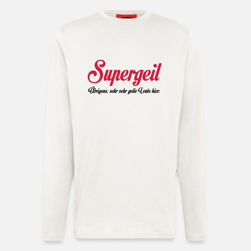 Supergeil - Langarmshirt - made by SPREAD - OFF WHITE
