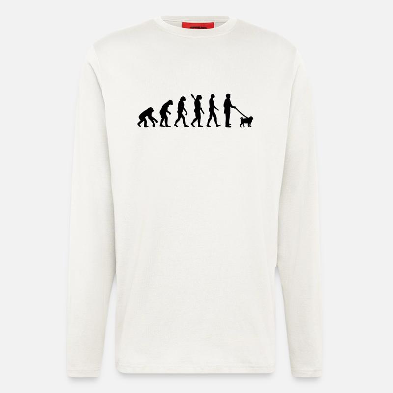 Mops - Langarmshirt - made by SPREAD  - OFF WHITE