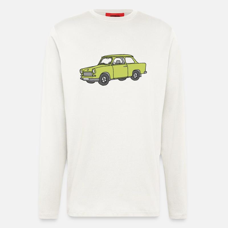 Trabi, (baligrün) - Langarmshirt - made by SPREAD - OFF WHITE