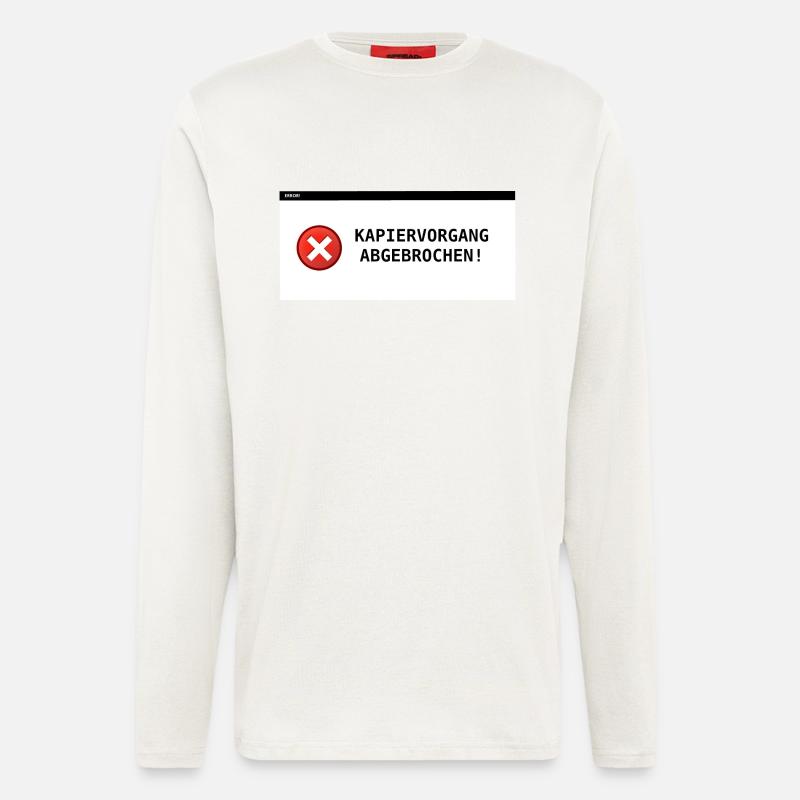 Kapiervorgang abgebrochen - Langarmshirt - made by SPREAD  - OFF WHITE
