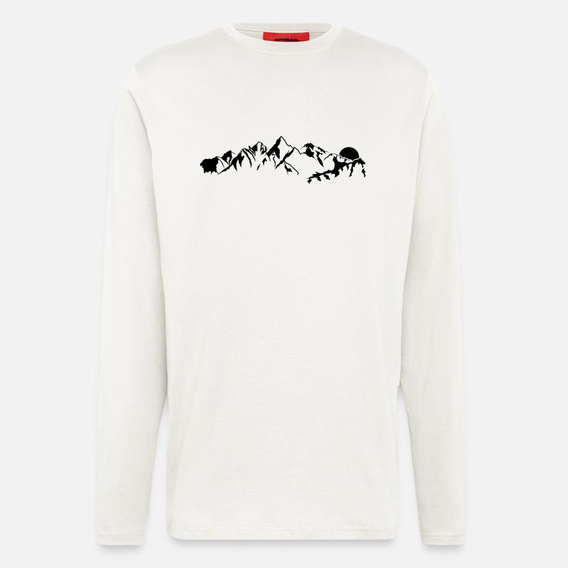 Mountain berge - Langarmshirt - made by SPREAD  - OFF WHITE
