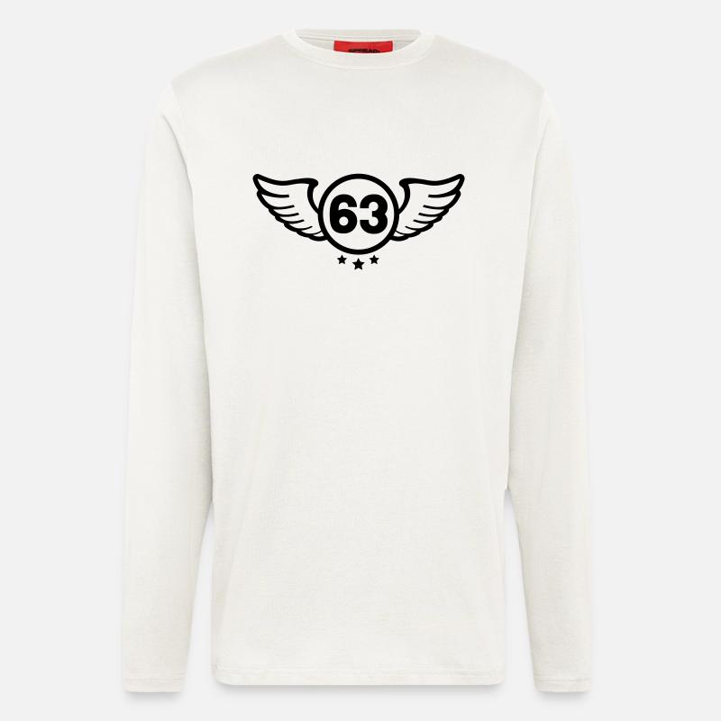 shield_63__f1 - Langarmshirt - made by SPREAD  - OFF WHITE