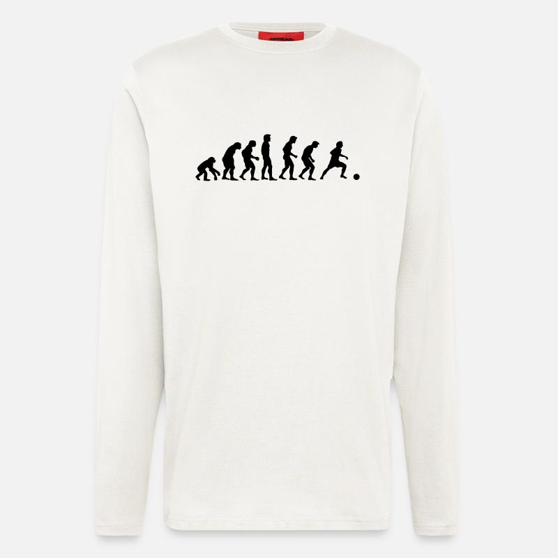 soccer Evolution - Longsleeve - made by SPREAD  - OFF WHITE