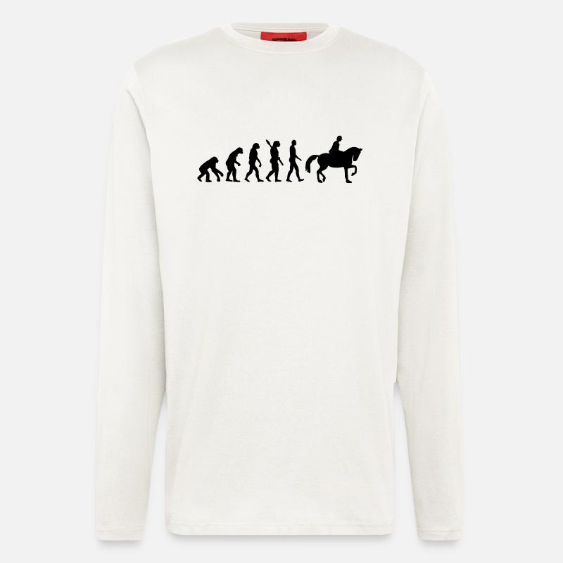 Evolution Riding horse - Longsleeve - made by SPREAD  - OFF WHITE