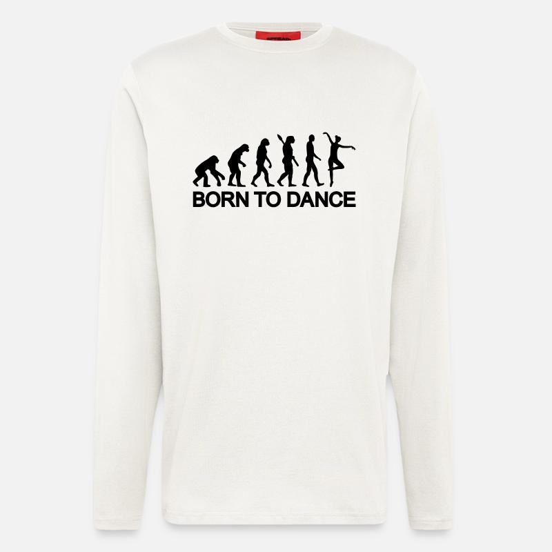 Ballet Évolution - Manches longues bio décontracté fabriqué en UE - OFF WHITE