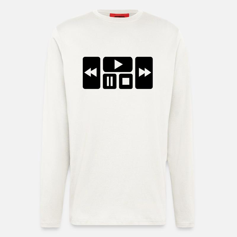 Play Button - Longsleeve - made by SPREAD  - OFF WHITE