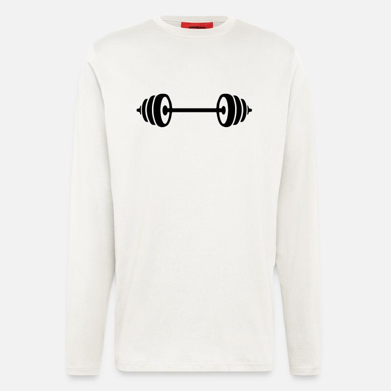 weights design - Langarmshirt - made by SPREAD  - OFF WHITE