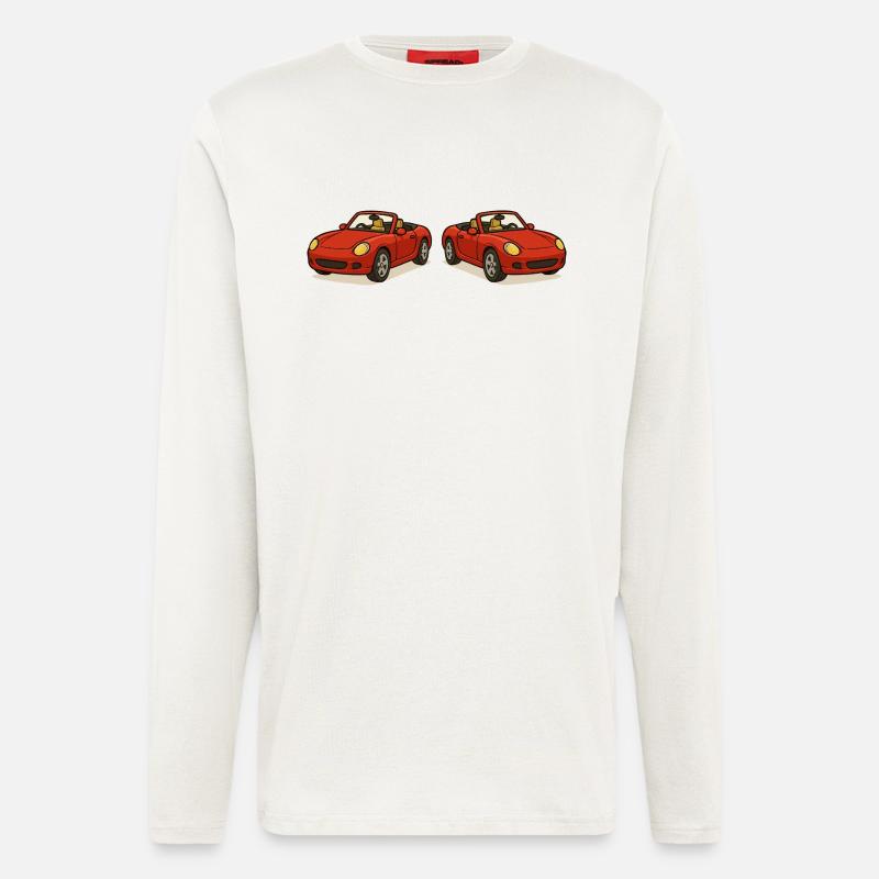 auto cabrio 2 - Langarmshirt - made by SPREAD  - OFF WHITE