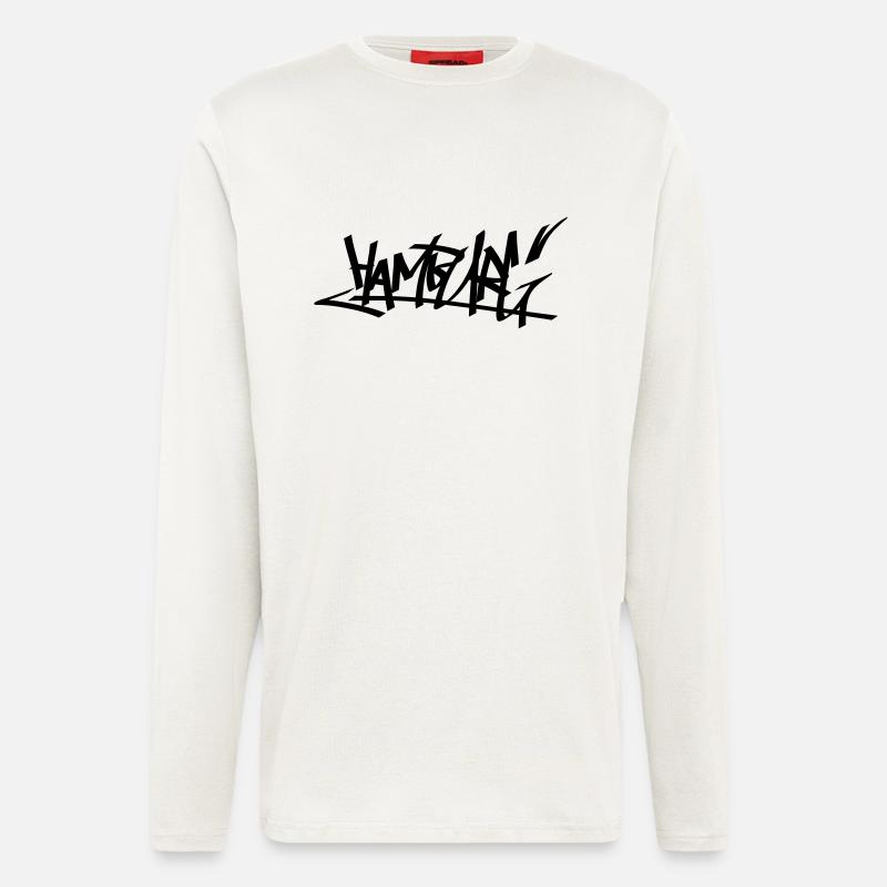 graffity hamburg 01 - Langarmshirt - made by SPREAD - OFF WHITE