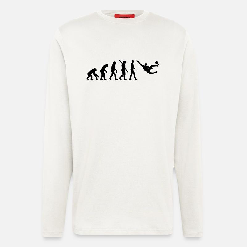 Evolution soccer - Longsleeve - made by SPREAD  - OFF WHITE