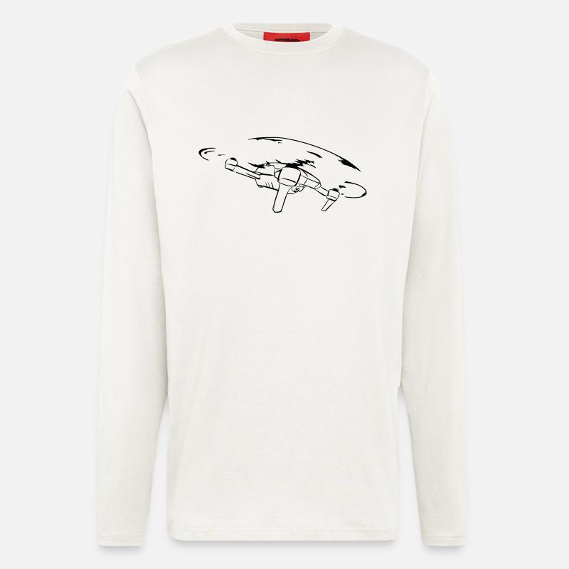 Drohne - Langarmshirt - made by SPREAD  - OFF WHITE