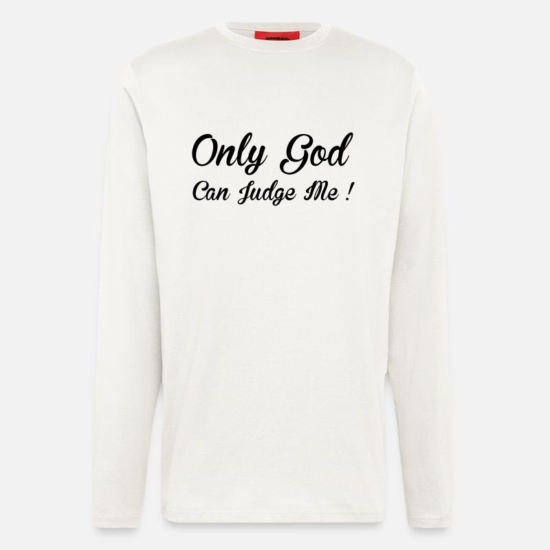 God Can Judge - Langarmshirt - made by SPREAD  - OFF WHITE