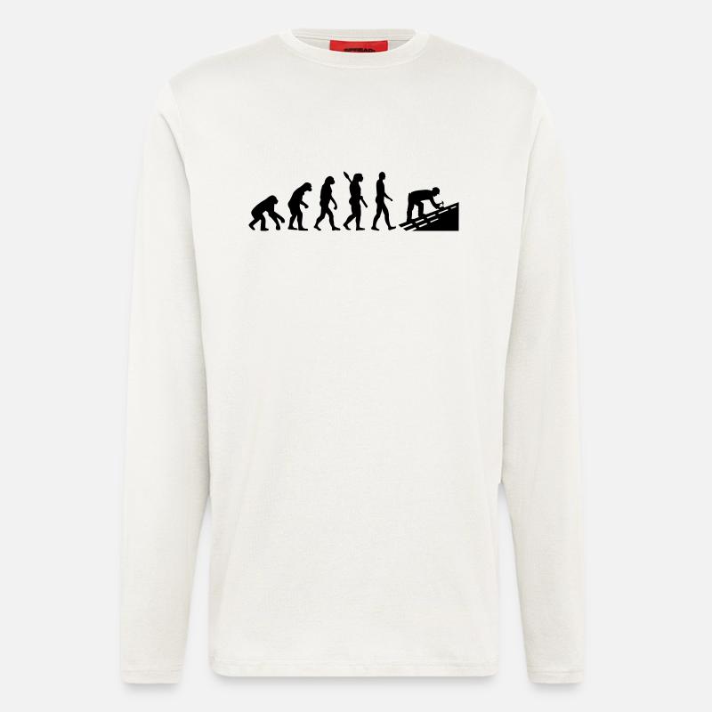 Evolution Roofer - Longsleeve - made by SPREAD  - OFF WHITE