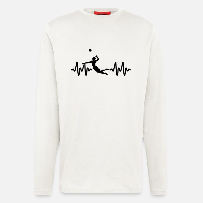 beach volley - Langarmshirt - made by SPREAD  - OFF WHITE