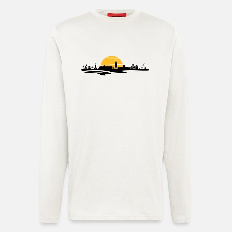 Skyline - Juist - Langarmshirt - made by SPREAD  - OFF WHITE