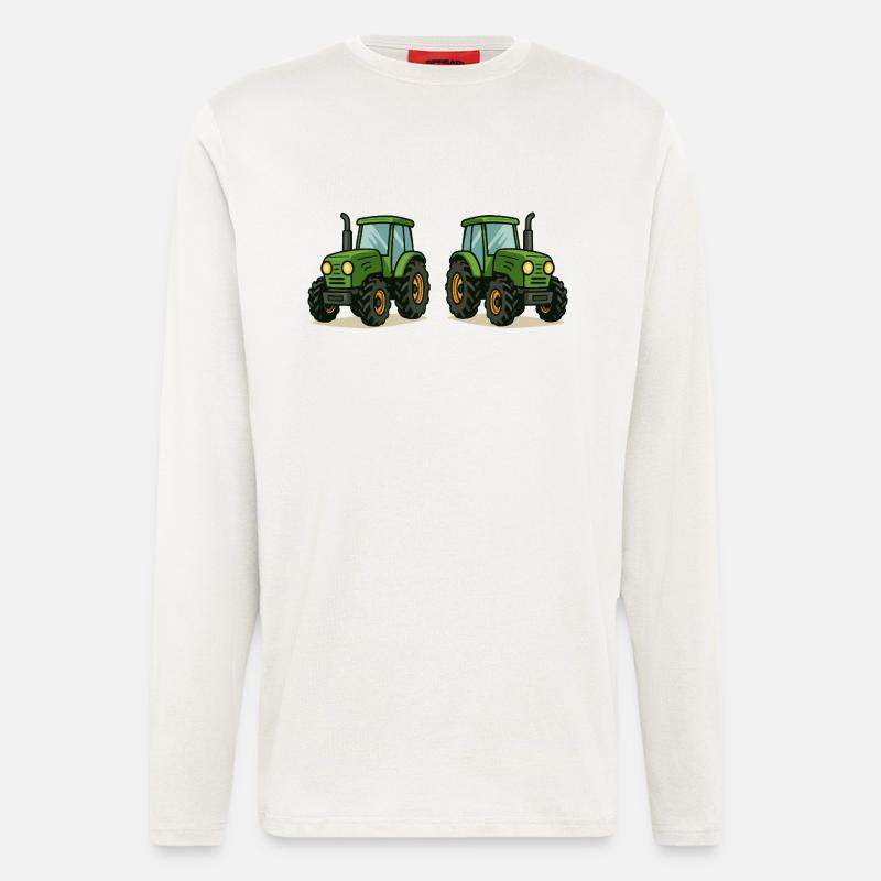 traktor 2 - Langarmshirt - made by SPREAD  - OFF WHITE