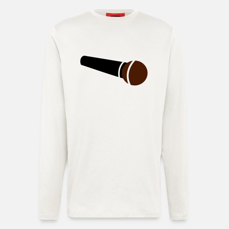 microphone - Longsleeve - made by SPREAD  - OFF WHITE