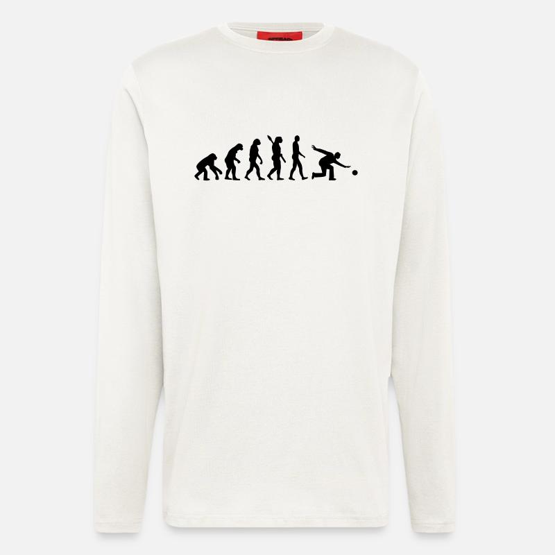 Evolution Bowling - Longsleeve - made by SPREAD  - OFF WHITE
