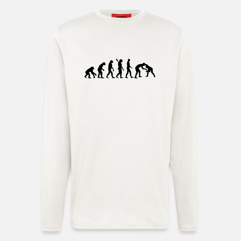 Evolution Wrestling - Longsleeve - made by SPREAD  - OFF WHITE