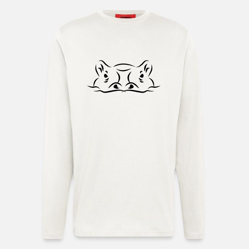 Nilpferd - Langarmshirt - made by SPREAD  - OFF WHITE
