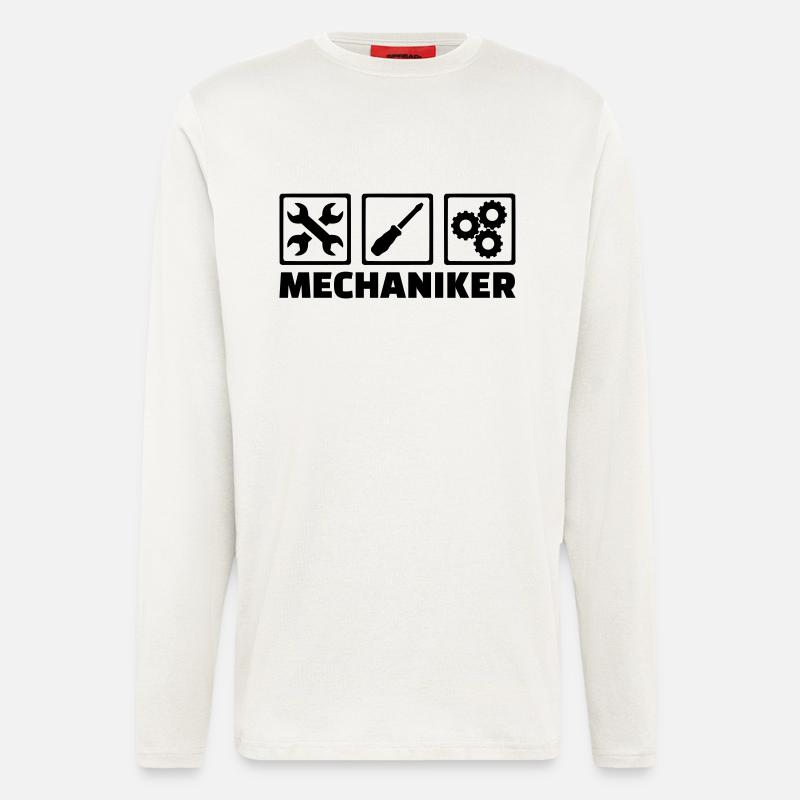 Mechaniker - Langarmshirt - made by SPREAD  - OFF WHITE